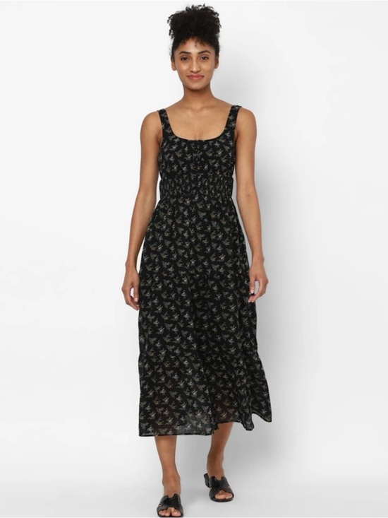 American Eagle Outfitters Dresses & Skirts - AE Black Floral Sleeveless Maxi Dress